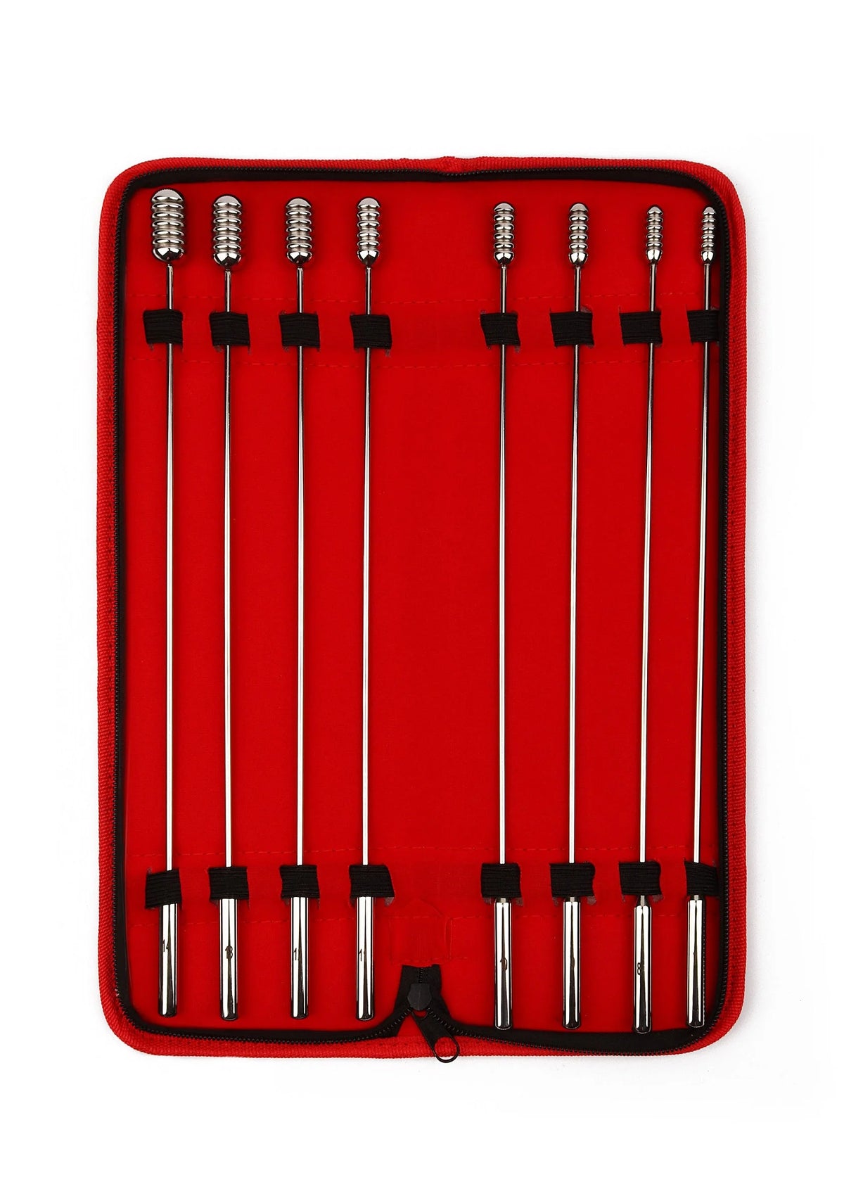 Bestel: Screw Me Urethral Sounds 8 pcs Dillator set by Mr. Steel - bij Happytoys: de erotische sex webshop | liever Happy dan Easy ⭐⭐⭐⭐⭐ - Default Title - 38463 - SILVER