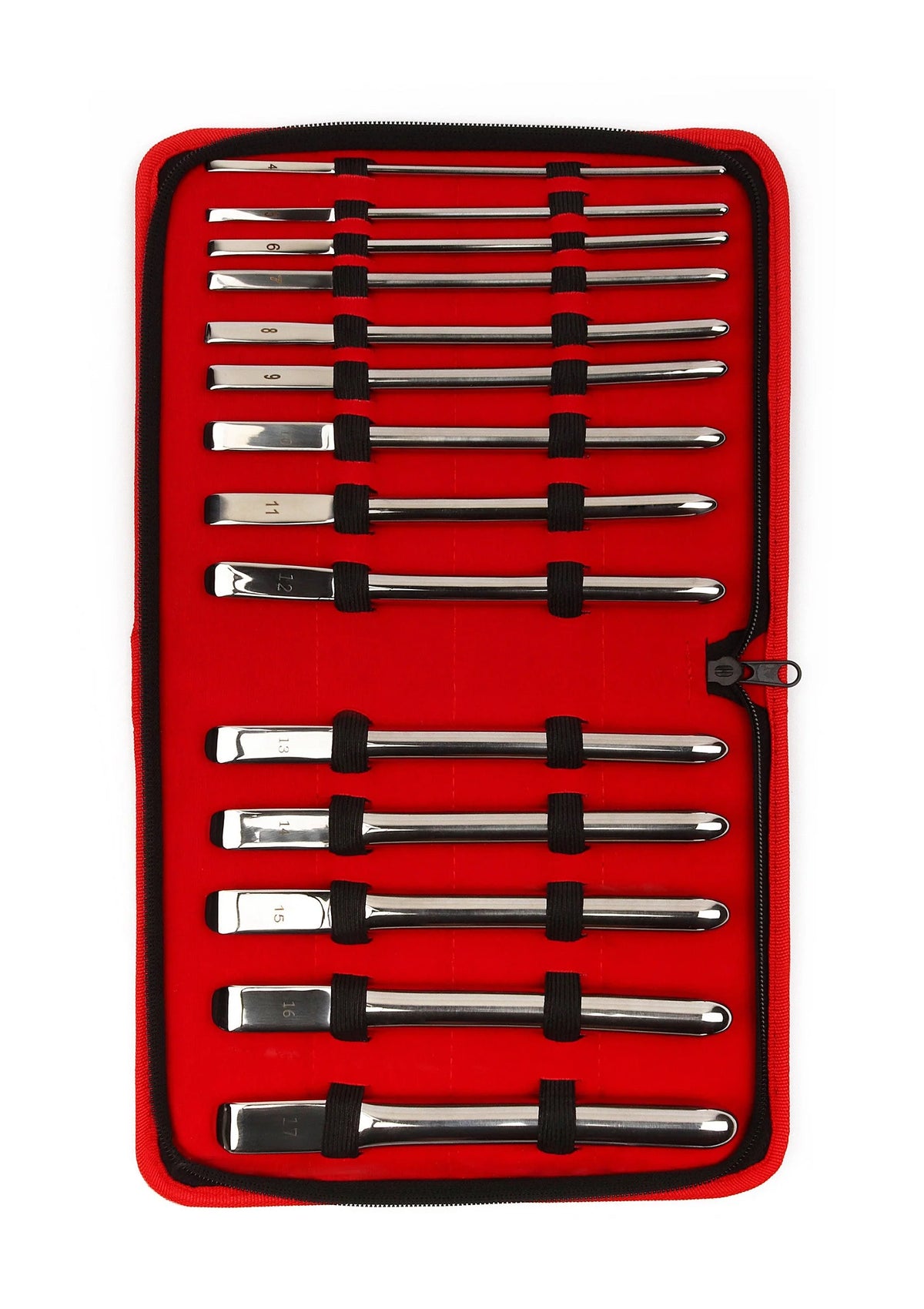 Bestel: Single End Dilator 14 pcs by Mr. Steel - bij Happytoys.nl, happytoys.be, Happytoys.ae: erotische sex webshop | liever Happy dan Easy ⭐⭐⭐⭐⭐ - Default Title - 38464 - SILVER