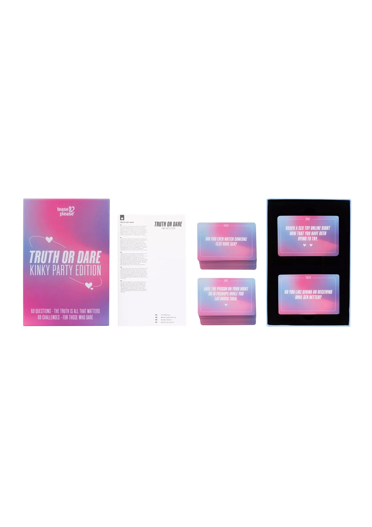 Bestel: Truth or Dare Kinky Party Edition by Tease & Please - bij Happytoys: de erotische sex webshop | liever Happy dan Easy ⭐⭐⭐⭐⭐