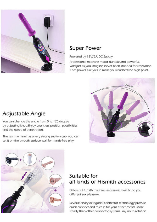 Bestel: Premium Travel FuckMachine 2.0 by HiSmith - bij Happytoys: de erotische sex webshop | liever Happy dan Easy ⭐⭐⭐⭐⭐