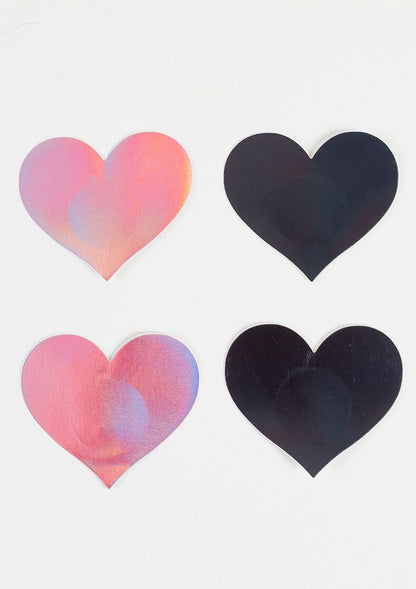 Bestel: Heart Nipple Pasties 2 Pair - bij Happytoys.nl, happytoys.be, Happytoys.ae: erotische sex webshop | liever Happy dan Easy ⭐⭐⭐⭐⭐ - Default Title - 44322 - MULTICOLOR