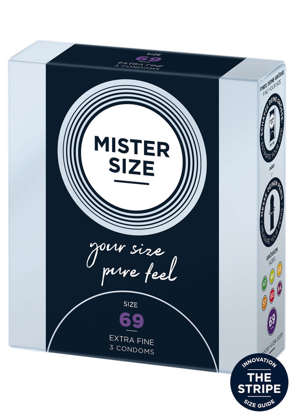 69mm Condoms 3pcs by Mister Size
