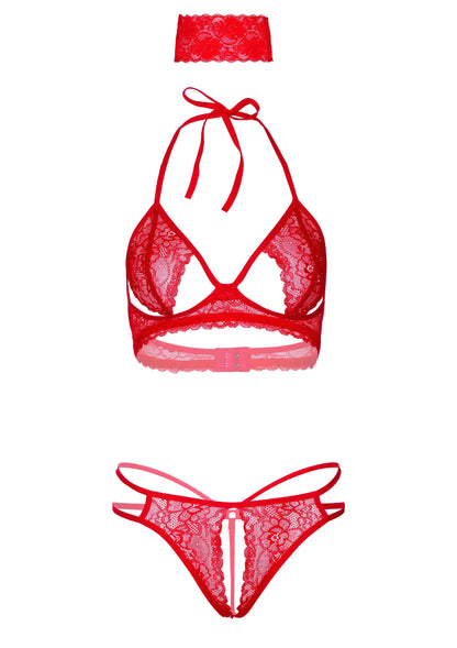 Bestel: 3PC Bra, Panty and Blindfold by Daring Intimates - bij Happytoys: de erotische sex webshop | liever Happy dan Easy ⭐⭐⭐⭐⭐
