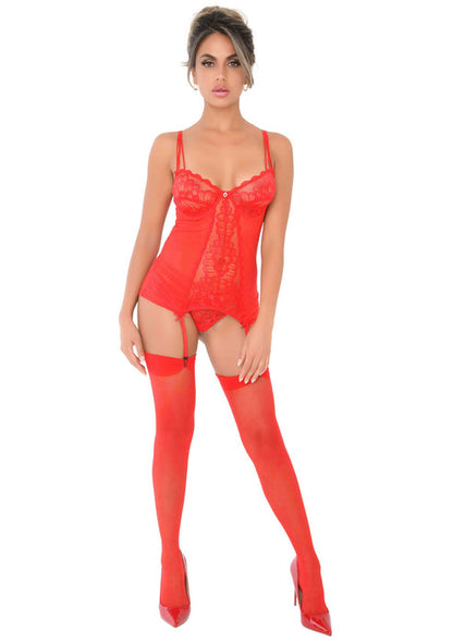 Lace Cami Corset with string by Daring Intimates Day & Night