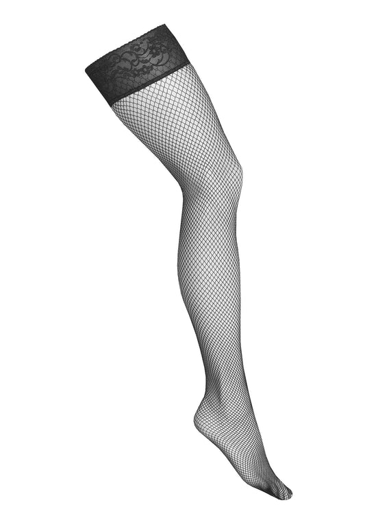 Bestel: Fishnet Hold Ups H014 - bij Happytoys: de erotische sex webshop | liever Happy dan Easy ⭐⭐⭐⭐⭐ - Default Title - 79814 - BLACK - L/XL