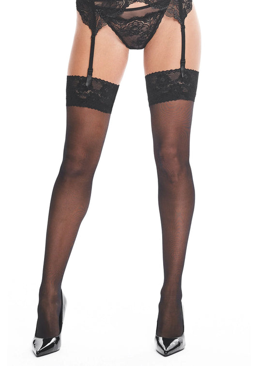 Bestel: Stockings S013 - bij Happytoys: de erotische sex webshop | liever Happy dan Easy ⭐⭐⭐⭐⭐ - Default Title - 79842 - BLACK - L/XL
