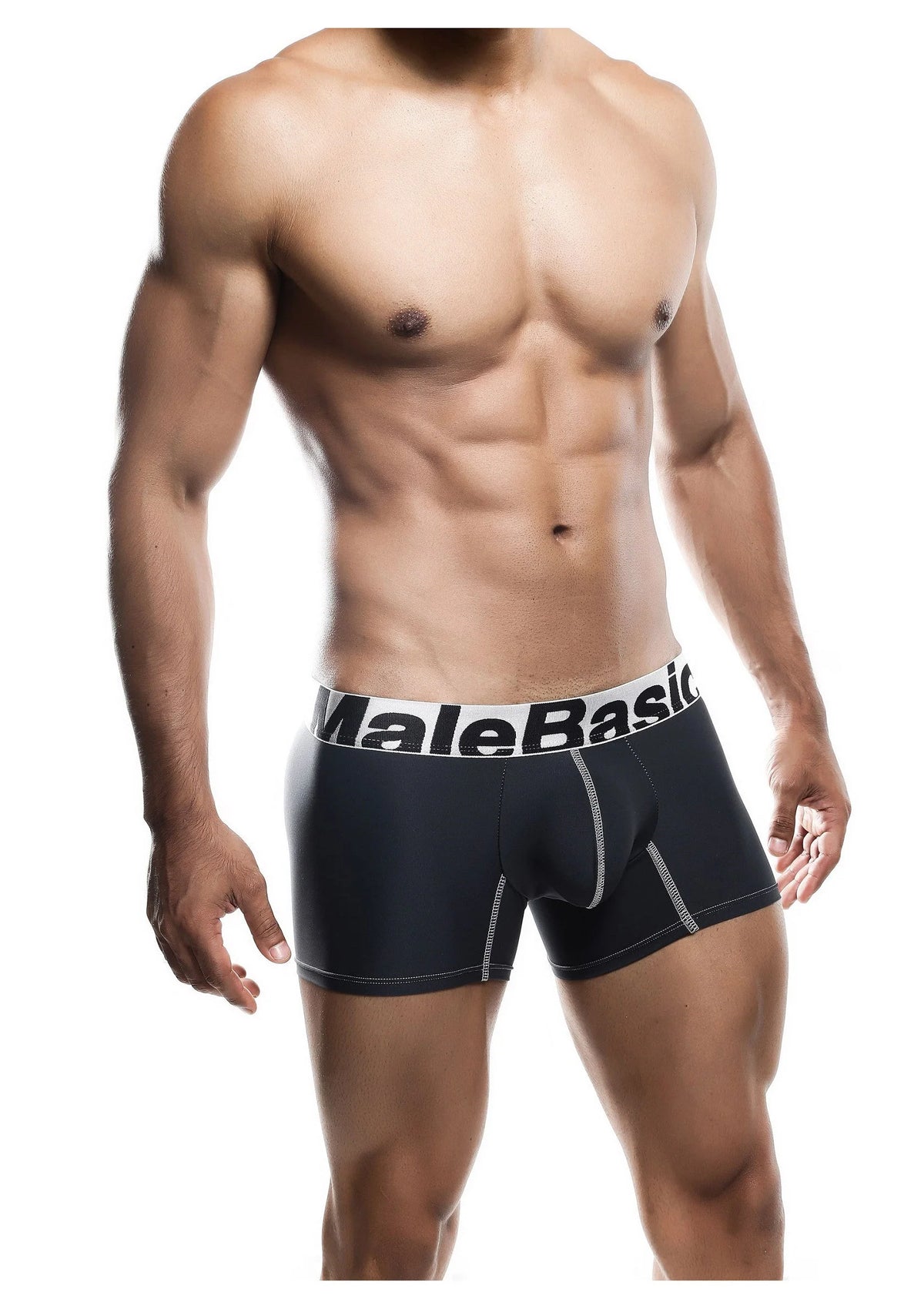 Bestel: MaleBasics Microfiber Boxer - bij Happytoys: de erotische sex webshop | liever Happy dan Easy ⭐⭐⭐⭐⭐ - Default Title - 81208 - BLACK - L