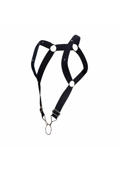 Bestel: DNGEON Straigh Back Harness by MOB Eroticwear - bij Happytoys: de erotische sex webshop | liever Happy dan Easy ⭐⭐⭐⭐⭐ - Default Title - 81294 - BLACK - O/S