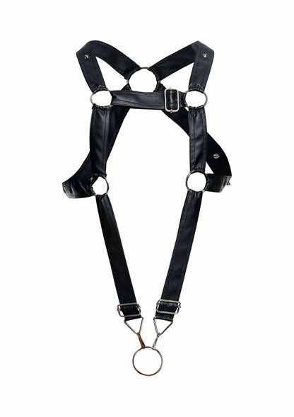 Bestel: DNGEON Cross Cockring Harness - bij Happytoys.nl, happytoys.be, Happytoys.ae: erotische sex webshop | liever Happy dan Easy ⭐⭐⭐⭐⭐