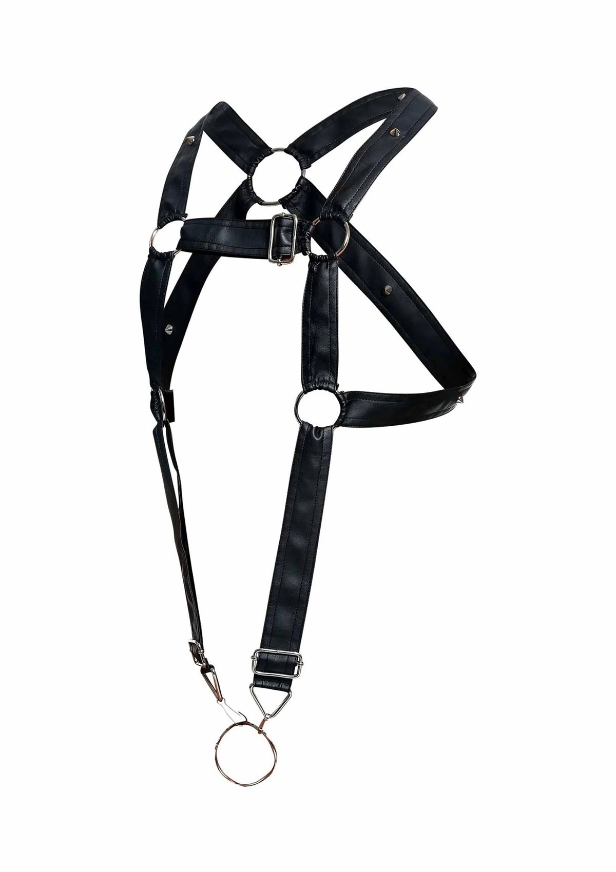 Bestel: DNGEON Cross Cockring Harness - bij Happytoys.nl, happytoys.be, Happytoys.ae: erotische sex webshop | liever Happy dan Easy ⭐⭐⭐⭐⭐