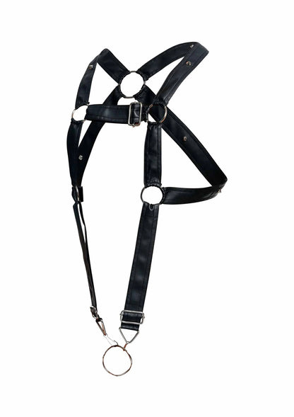 Bestel: DNGEON Cross Cockring Harness - bij Happytoys.nl, happytoys.be, Happytoys.ae: erotische sex webshop | liever Happy dan Easy ⭐⭐⭐⭐⭐