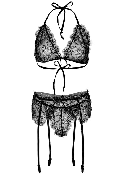 Beste vandaag nog: Plus Lace Bra Top, String and Garter Belt - bij Happytoys Sexshop: online sex shop for Feeling Happy & Easy 😊