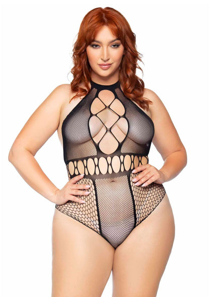 Plus Seamless Halter Bodysuit