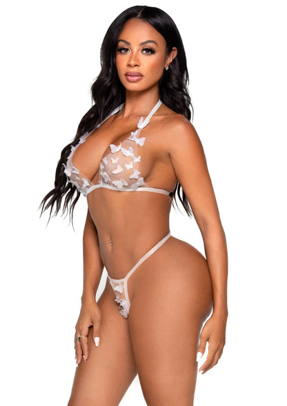 Sheer Bra Top and String