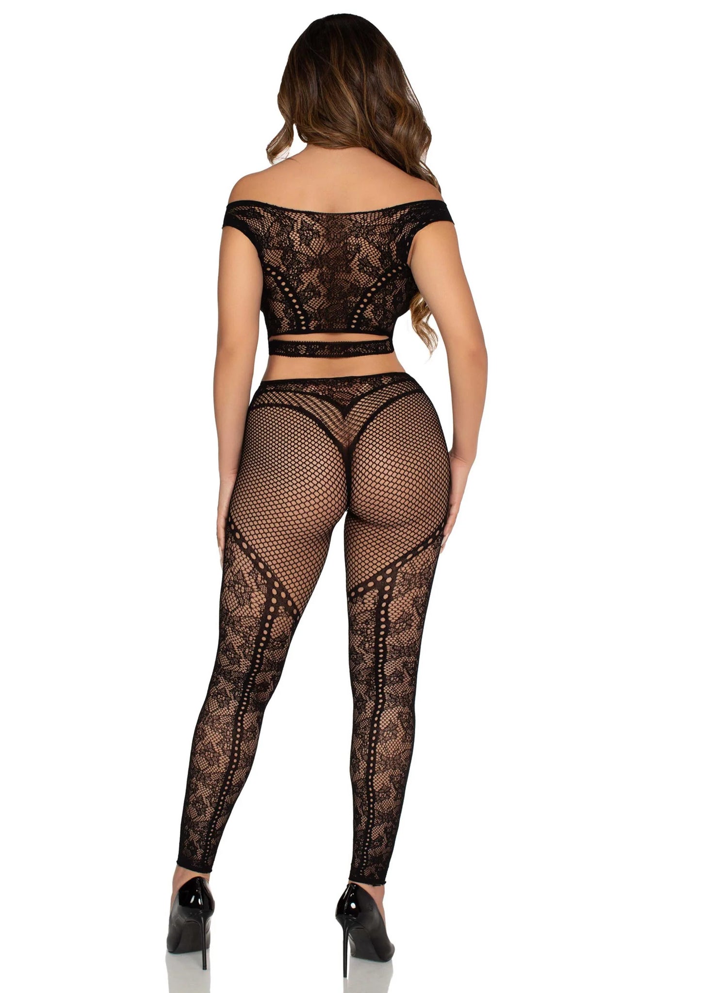Off Shoulder Crop Top and Legging