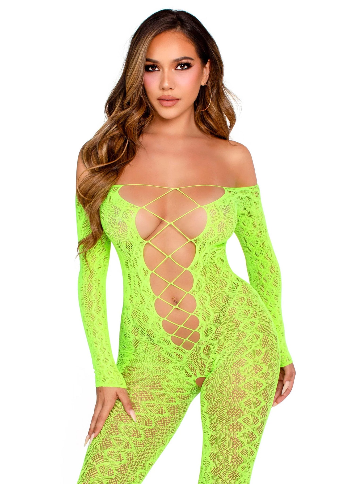 Crotchless, Footless Lingerie Bodystocking