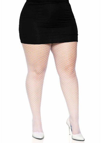 Plus Elastane Industrial Fishnet Pantyhose