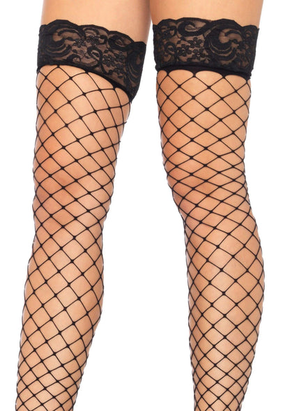 Beste vandaag nog: Fence Net Thigh Highs with Lace Top - bij Happytoys Sexshop: online sex shop for Feeling Happy & Easy 😊