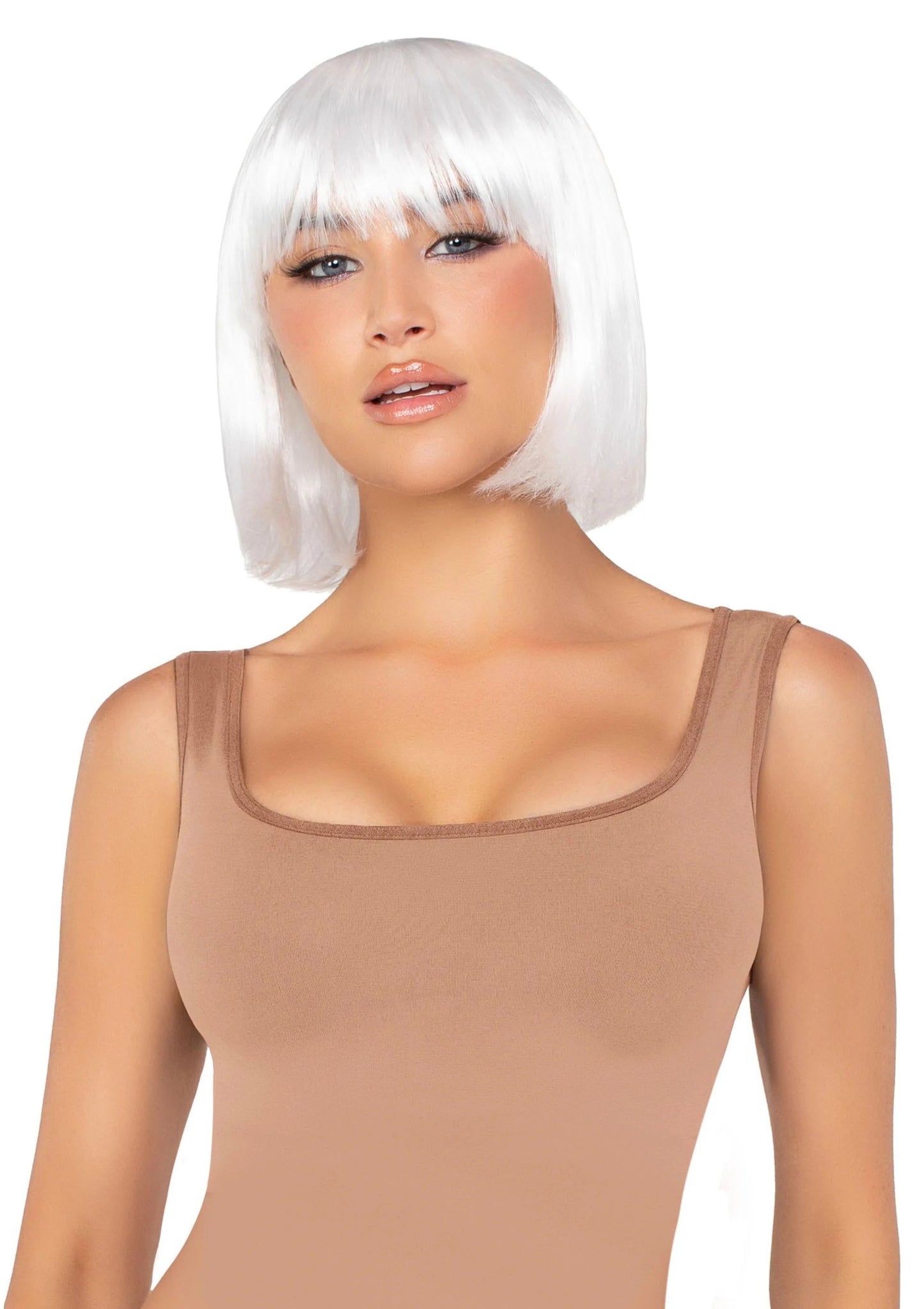 Beste vandaag nog: Pearl Short Natural Bob Wig - bij Happytoys Sexshop: online sex shop for Feeling Happy & Easy 😊 - Default Title - 82097 - WHITE - O/S