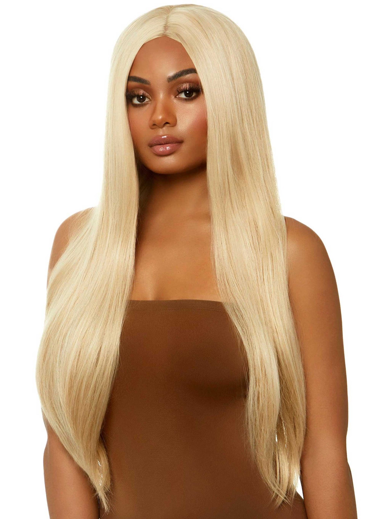 Long Straight Center Part Wig