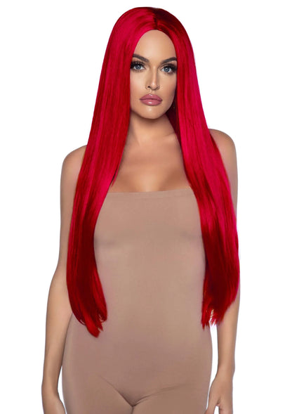 Long Straight Center Part Wig