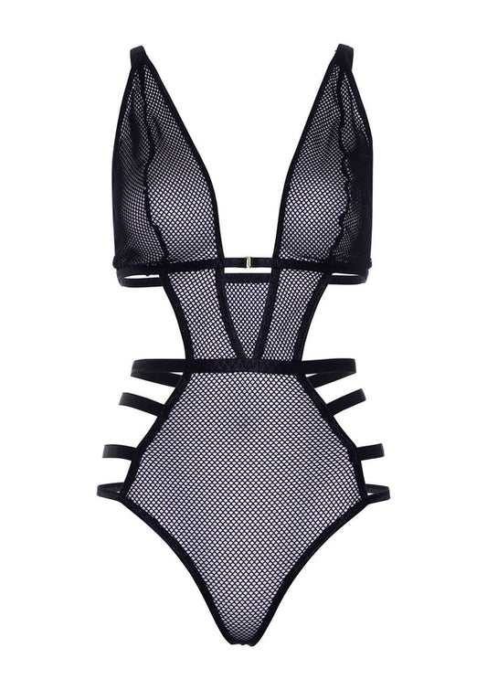 Bestel: Strappy Teddy With Adjustable Straps by Leg Avenue - bij Happytoys: de erotische sex webshop | liever Happy dan Easy ⭐⭐⭐⭐⭐ - S - 86541 - BLACK - S