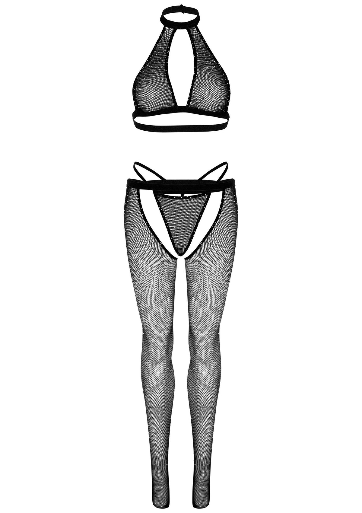 Bestel: Keyhole Top, String and Crotchless Tights by Leg Avenue Very Sexy Lingerie - bij Happytoys.nl, happytoys.be, Happytoys.ae: erotische sex webshop | liever Happy dan Easy ⭐⭐⭐⭐⭐