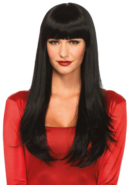 Bestel: Bangin' Long Straight Wig by Leg Avenue - bij Happytoys.nl, happytoys.be, Happytoys.ae: erotische sex webshop | liever Happy dan Easy ⭐⭐⭐⭐⭐ - Zwart - 87802 - BLACK - O/S
