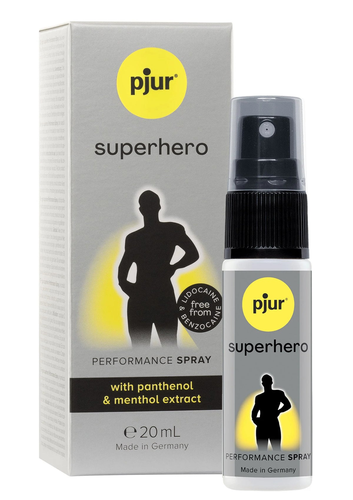 Bestel: Superhero Performance Spray 20 ml - bij Happytoys: de erotische sex webshop | liever Happy dan Easy ⭐⭐⭐⭐⭐ - Default Title - 90060 - NATUREL - 20