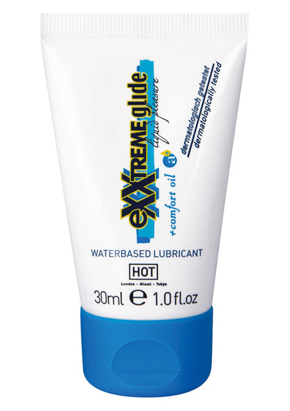 Beste vandaag nog: Exxtreme Liquid Pleasure Glide Waterbased 30 ml by Hot - bij Happytoys Sexshop: online sex shop for Feeling Happy & Easy 😊