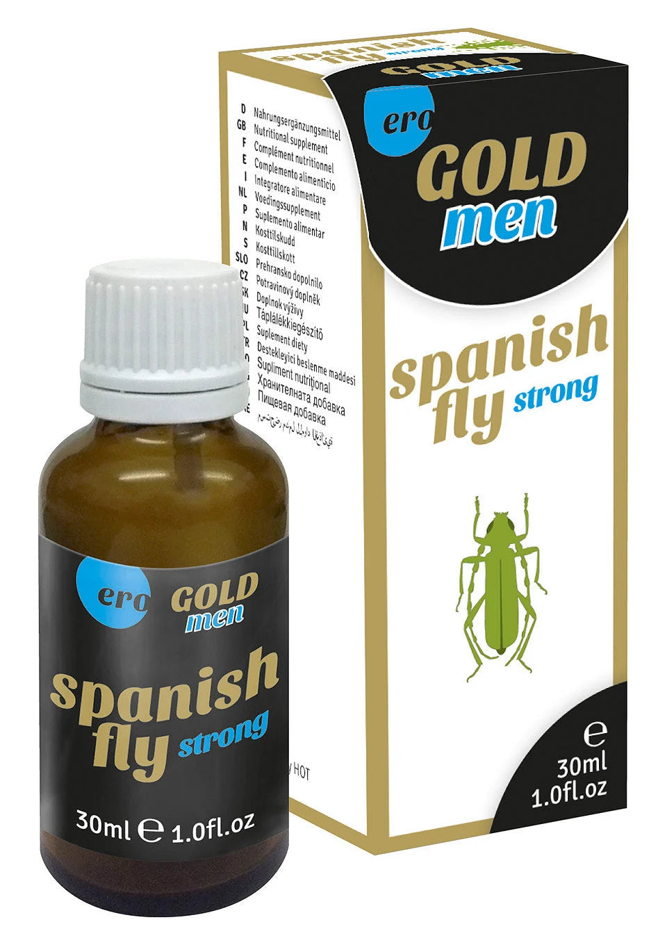 Bestel: Gold Men Spanish Fly Strong 30 ml - bij Happytoys: de erotische sex webshop | liever Happy dan Easy ⭐⭐⭐⭐⭐ - Default Title - 90327 - NATUREL - 30