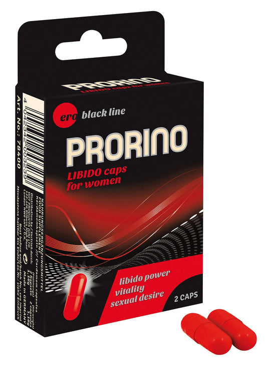 Bestel: Prorino Libido Caps For Women 2 pcs - bij Happytoys: de erotische sex webshop | liever Happy dan Easy ⭐⭐⭐⭐⭐ - Default Title - 90362 - NATUREL