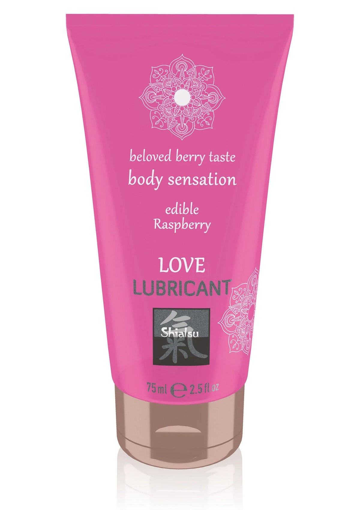 Bestel: Edible Love Lubricant 75 ml Strawberry Shiatsu Hot - bij Happytoys: de erotische sex webshop | liever Happy dan Easy ⭐⭐⭐⭐⭐