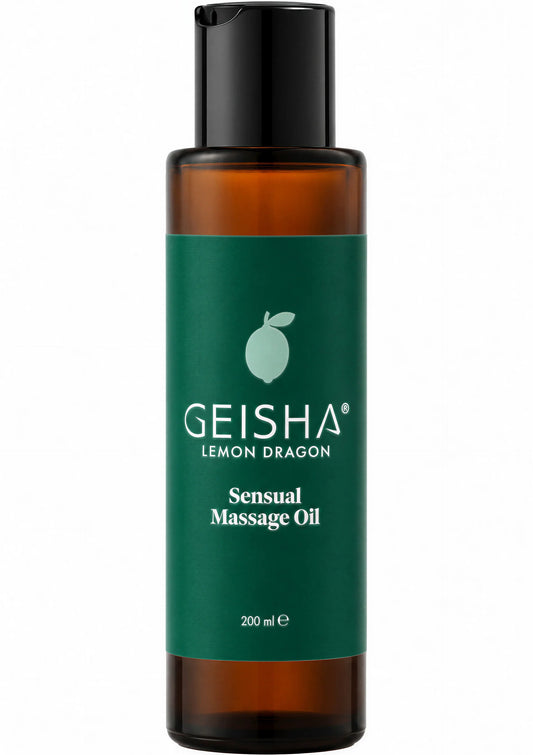 Bestel: Sensual Massage Oil 200 ml - bij Happytoys: de erotische sex webshop | liever Happy dan Easy ⭐⭐⭐⭐⭐ - Default Title - 90607 - LEMON - 200