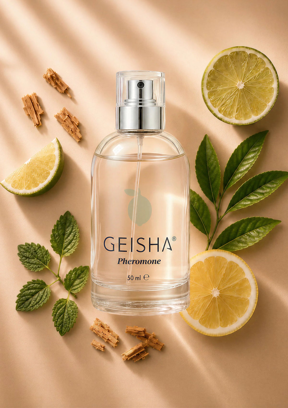 Bestel: Pheromone Perfume For Him 50 ml by Geisha - bij Happytoys: de erotische sex webshop | liever Happy dan Easy ⭐⭐⭐⭐⭐