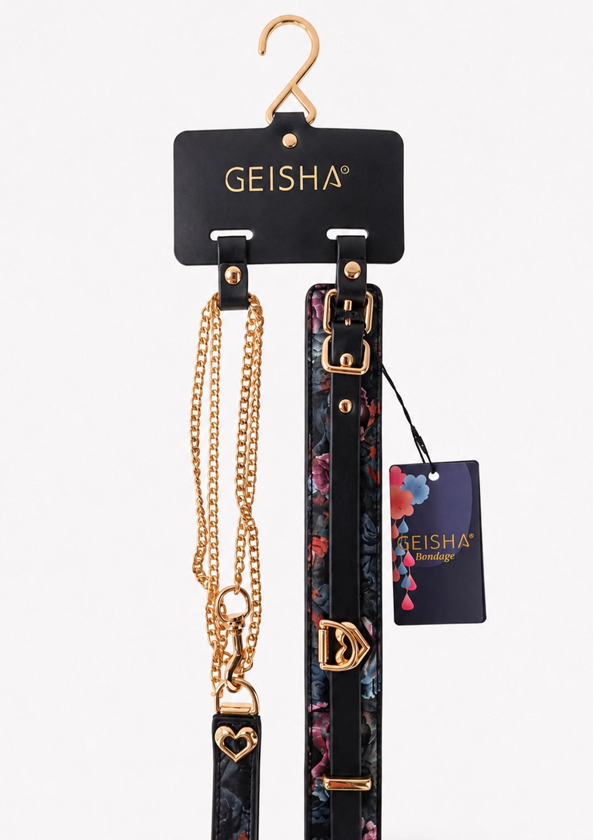 Bestel: Floral Jacquard Collar & Leash by Geisha - bij Happytoys.nl, happytoys.be, Happytoys.ae: erotische sex webshop | liever Happy dan Easy ⭐⭐⭐⭐⭐