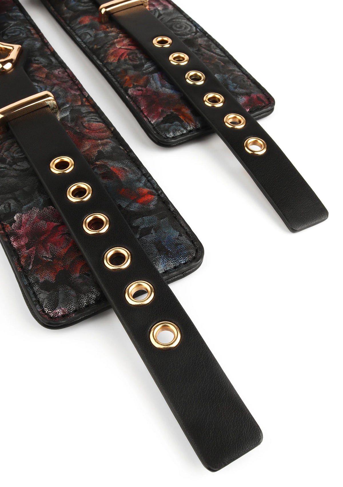 Bestel: Floral Jacquard Wrist Cuffs by Geisha - bij Happytoys: de erotische sex webshop | liever Happy dan Easy ⭐⭐⭐⭐⭐