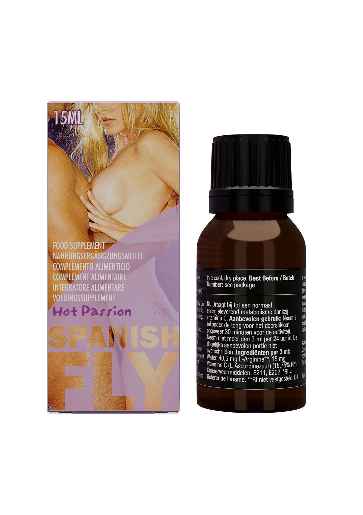 Bestel: Spanish Fly Hot Passion 15 ml by Cobeco - bij Happytoys.nl, happytoys.be, Happytoys.ae: erotische sex webshop | liever Happy dan Easy ⭐⭐⭐⭐⭐ - Default Title - 92549 - NATUREL - 15