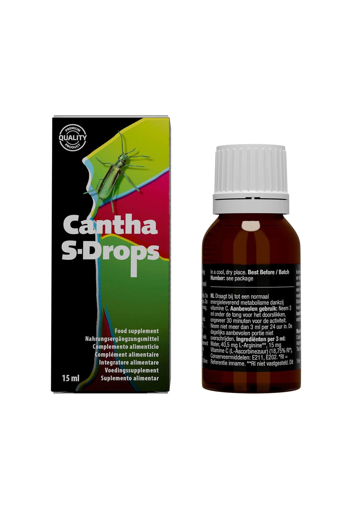Bestel: Cantha S - Drops 15 ml - bij Happytoys: de erotische sex webshop | liever Happy dan Easy ⭐⭐⭐⭐⭐ - Default Title - 92574 - NATUREL - 15