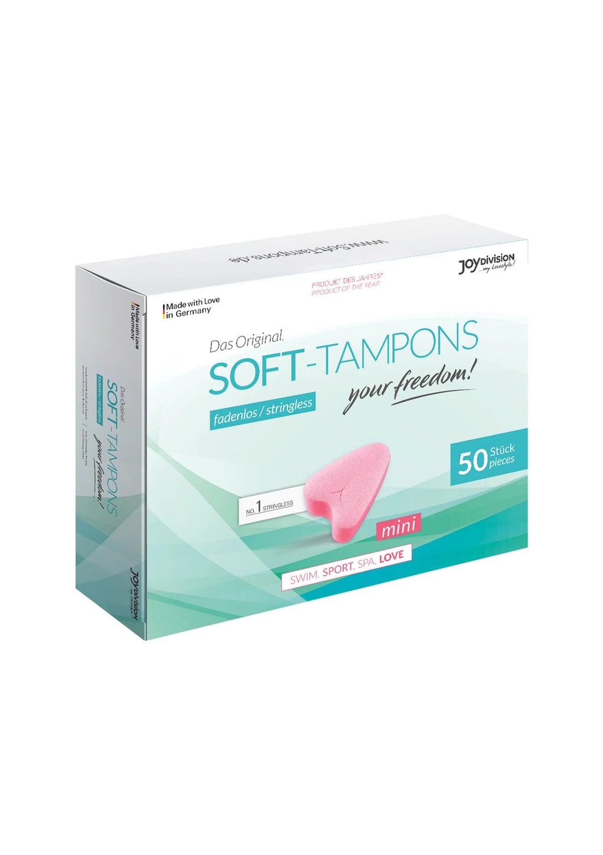 Bestel: Soft Tampons Mini (Box of 50) by Joy Division - drogisterij bij Happytoys.nl, happytoys.be, Happytoys.ae: erotische sex webshop | liever Happy dan Easy ⭐⭐⭐⭐⭐ - Default Title - 93532 - NATUREL