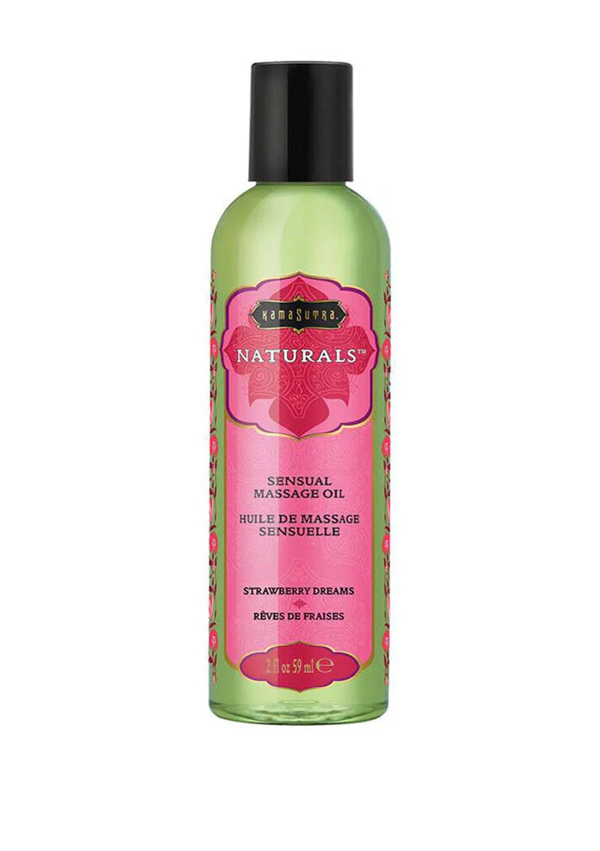 Bestel: Naturals Massage Oil 59 ml - bij Happytoys: de erotische sex webshop | liever Happy dan Easy ⭐⭐⭐⭐⭐ - Default Title - 94045 - STRAWBERRY - 59