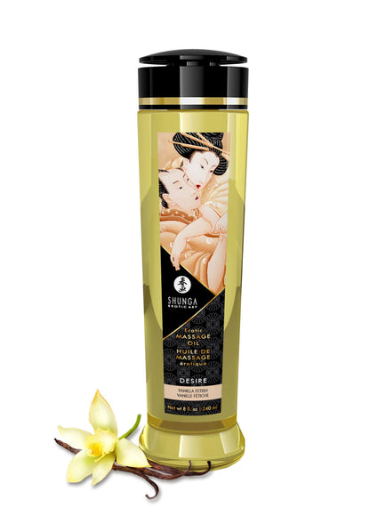 Bestel: Erotic Massage Oil by Shunga - bij Happytoys: de erotische sex webshop | liever Happy dan Easy ⭐⭐⭐⭐⭐ - Vanilla - 94501 - VANILLA - 240