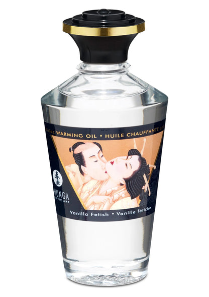 Bestel: Warming Oil - Vanilla Fetish - 100 ml by Shunga - bij Happytoys: de erotische sex webshop | liever Happy dan Easy ⭐⭐⭐⭐⭐