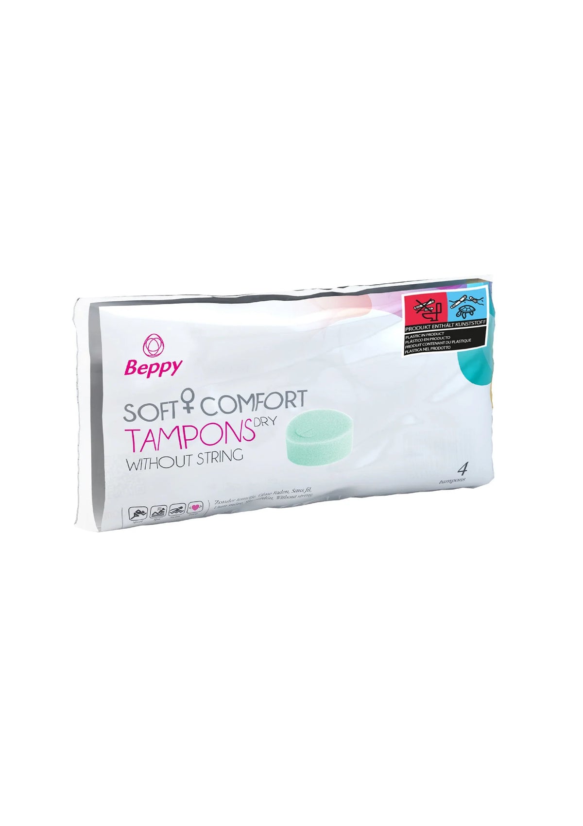 Bestel: Soft & Comfort Dry Tampons 4 pcs by Beppy - bij Happytoys.nl, happytoys.be, Happytoys.ae: erotische sex webshop | liever Happy dan Easy ⭐⭐⭐⭐⭐ - Default Title - 96208 - NATUREL