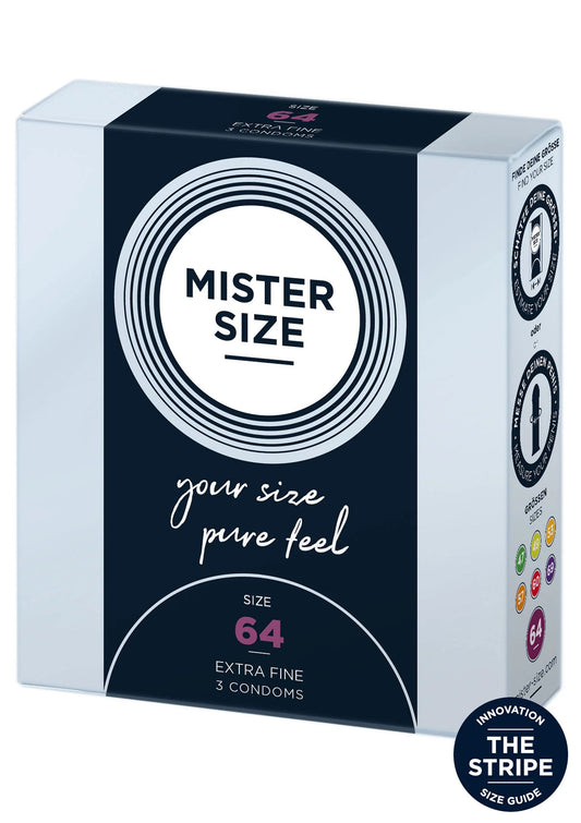 Bestel: MISTER SIZE 64mm Condoms 3pcs - bij Happytoys: de erotische sex webshop | liever Happy dan Easy ⭐⭐⭐⭐⭐ - Default Title - 97115 - NATUREL
