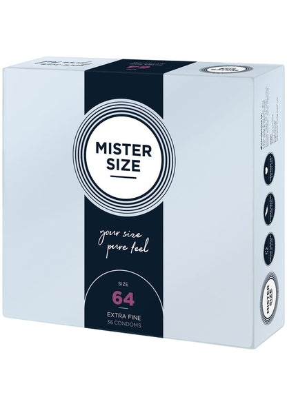 Bestel: MISTER SIZE 64mm Condoms 36pcs - bij Happytoys: de erotische sex webshop | liever Happy dan Easy ⭐⭐⭐⭐⭐ - Default Title - 97135 - NATUREL