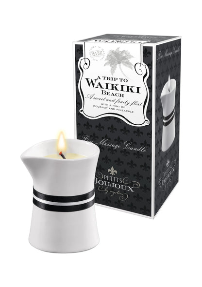 Bestel: Massage Candle Waikiki 120 gr by Petit Joujoux - bij Happytoys: de erotische sex webshop | liever Happy dan Easy ⭐⭐⭐⭐⭐ - Default Title - 97303 - TROPICAL - 120