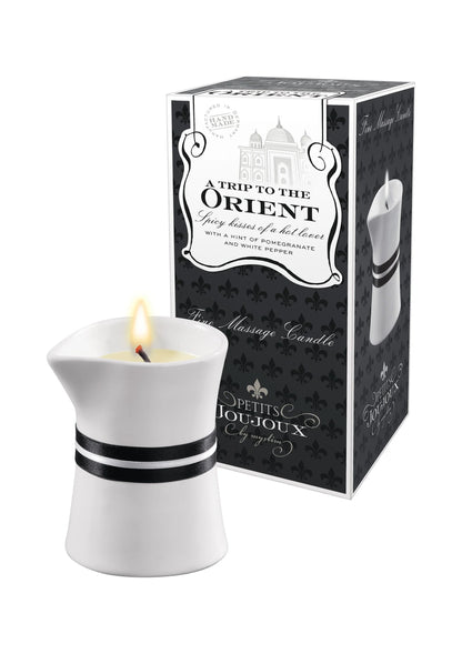 Bestel: Massage Candle Orient 120 gr by Petit JouJoux - bij Happytoys.nl, happytoys.be, Happytoys.ae: erotische sex webshop | liever Happy dan Easy ⭐⭐⭐⭐⭐ - Default Title - 97304 - ORIENT - 120