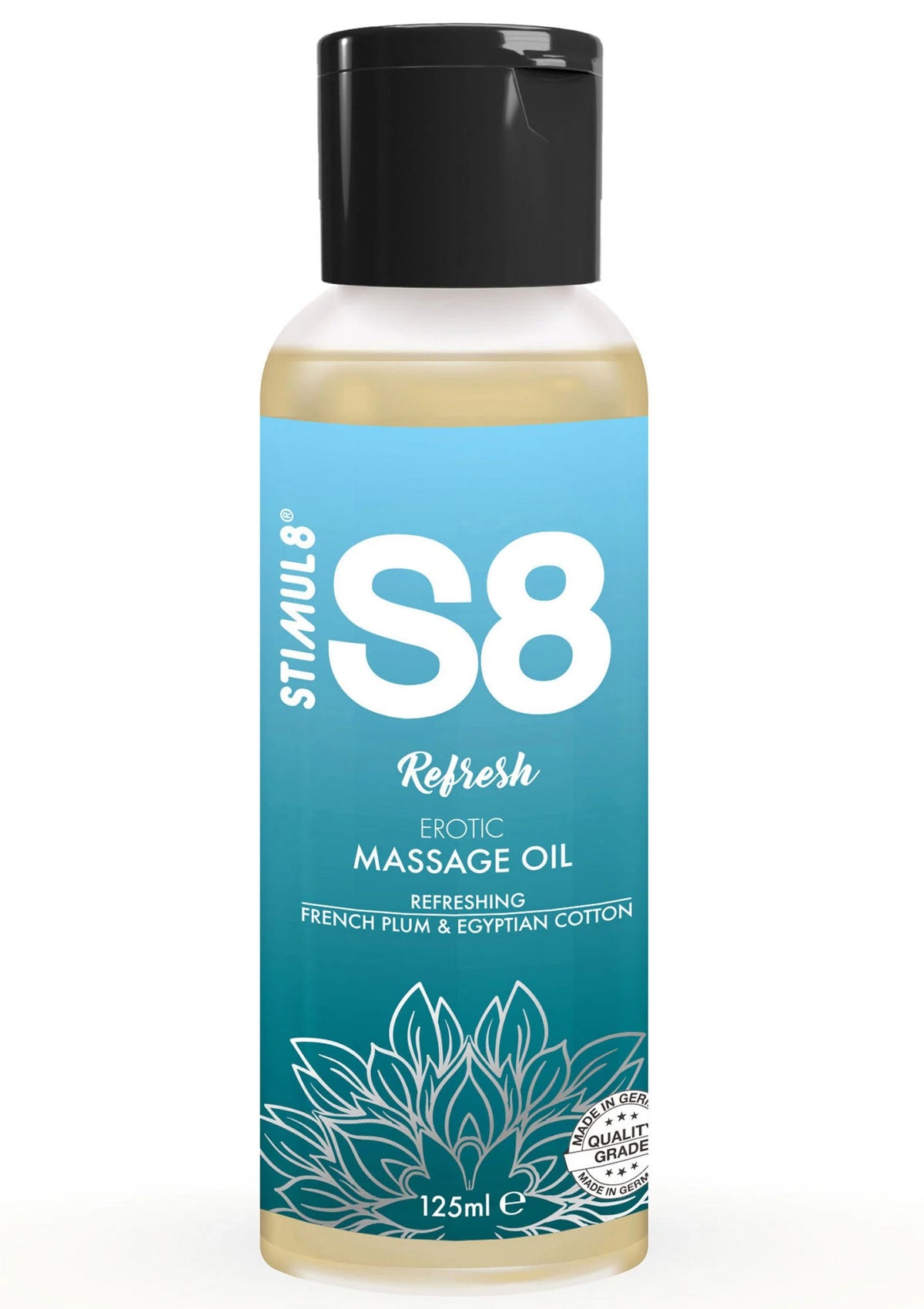 Bestel: S8 Massage Oil 125 ml - bij Happytoys: de erotische sex webshop | liever Happy dan Easy ⭐⭐⭐⭐⭐ - Default Title - 97415 - COTTON - 125