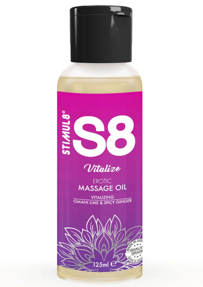 Bestel: S8 Massage Oil 125 ml - bij Happytoys: de erotische sex webshop | liever Happy dan Easy ⭐⭐⭐⭐⭐ - Default Title - 97415 - LIME - 125